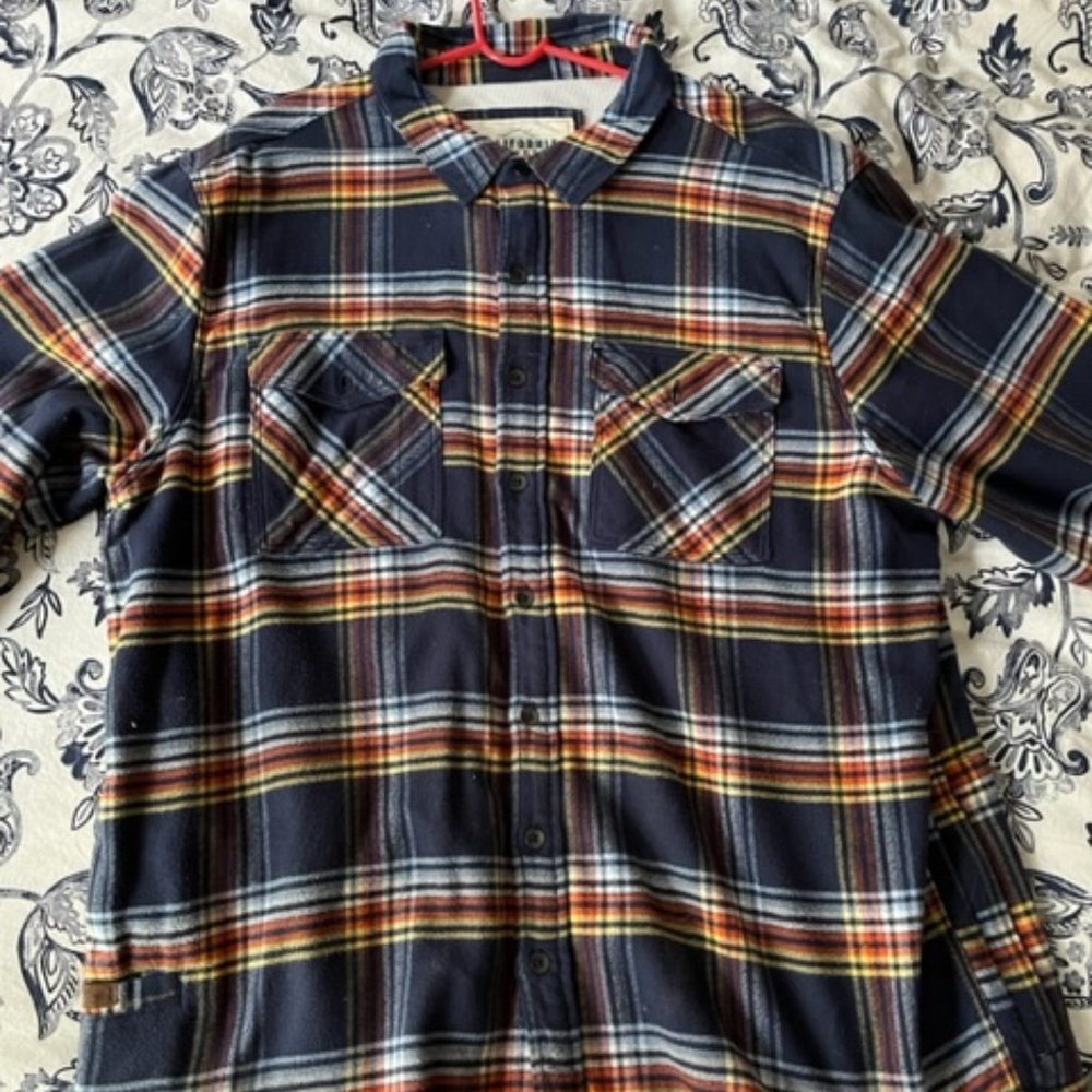 Mens California Cowboy "High Sierra" Shirt — Daffy Plaid, Size XXL